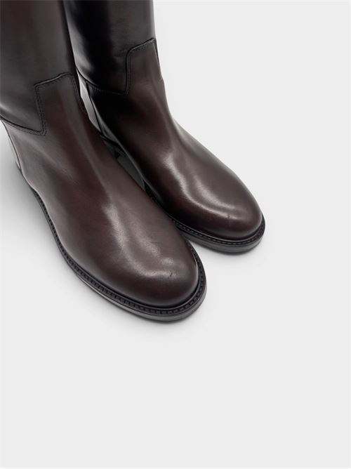 Stivale alto testa di moro con zip posteriore IL LACCIO | TW703CRUSTT.MORO